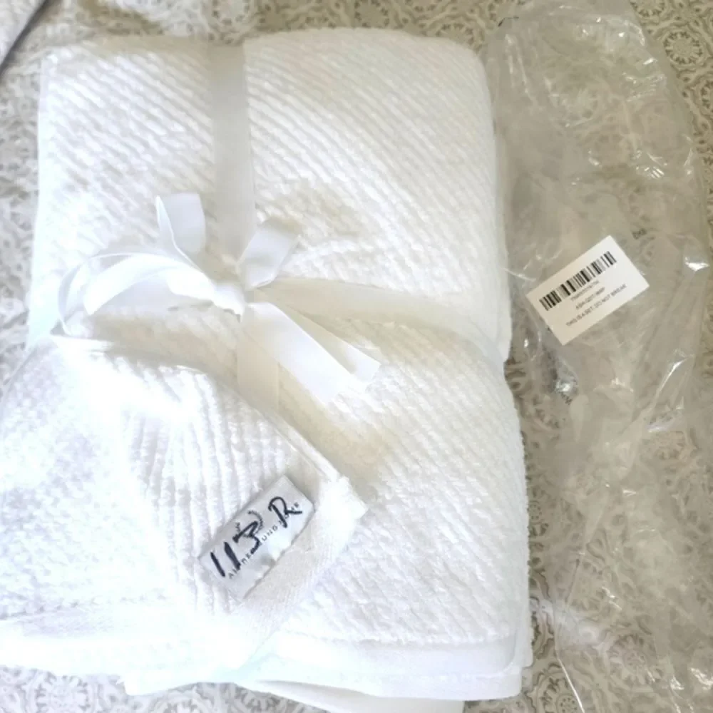 ALFRED SUNG towel 6 pieces set 2 bath 2 hand and 2 wash towels